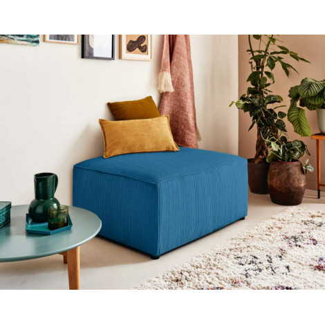 Topaze - pouf - en velours côtelé|Banquettes / Bancs / Poufs|BestMobilier