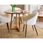 Gaia - lot de 2 chaises - en tissu bouclette|Chaise|BestMobilier