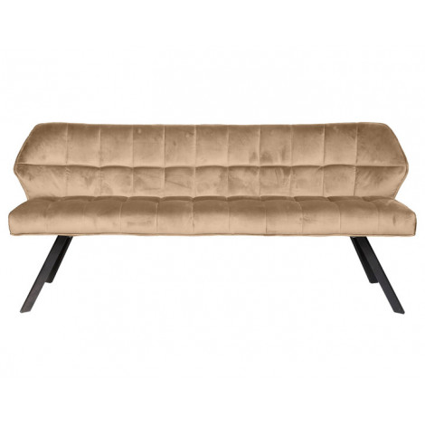 Neela - banc de table - en velours - 3 personnes|Chaise|BestMobilier