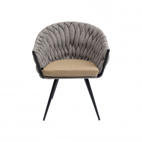 Chaise avec accoudoirs Knot marron Kare Design|Chaise|Kare