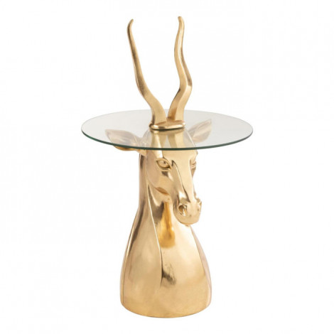 Table d'Appoint Design "Antilope" 83cm Or|Table Basse|Paris Prix