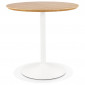 Table de Repas Design "Mivlo" 80cm Naturel & Blanc|Table|Paris Prix