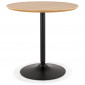 Table de Repas Design "Mivlo" 80cm Naturel & Noir|Table|Paris Prix