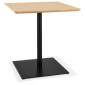 Table de Repas Design "Gazino" 75cm Naturel & Noir|Table|Paris Prix