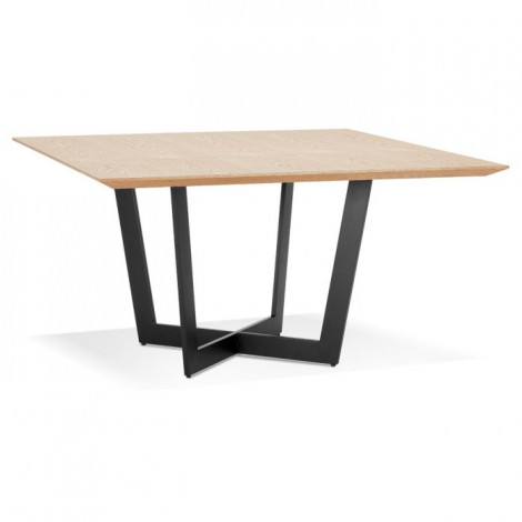 Table de Repas Design "Wimona" 140cm Frêne & Noir|Table|Paris Prix