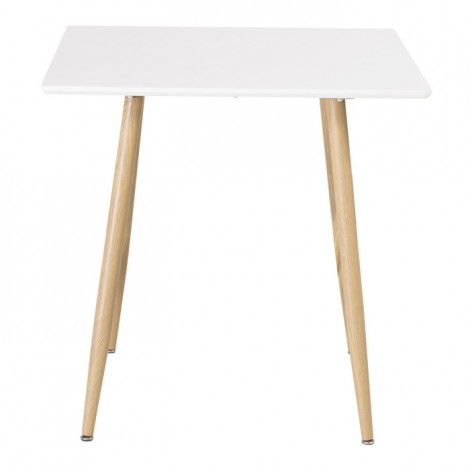 Table à Manger "Polar" 75cm Blanc & Naturel|Table|Paris Prix