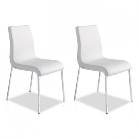 Lot de 2 Chaises Design "Alonso" 87cm Blanc|Chaise|Paris Prix