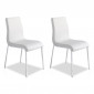 Lot de 2 Chaises Design "Alonso" 87cm Blanc|Chaise|Paris Prix