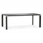 Bureau Design en Verre "Hovik" 200cm Noir|Bureau|Paris Prix