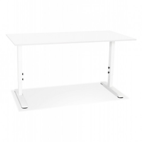 Bureau Hauteur Réglable "Mathew" 160cm Blanc|Bureau|Paris Prix