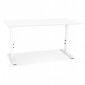 Bureau Hauteur Réglable "Mathew" 160cm Blanc|Bureau|Paris Prix