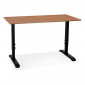 Bureau Hauteur Réglable "Mathew" 140cm Noir & Noyer|Bureau|Paris Prix
