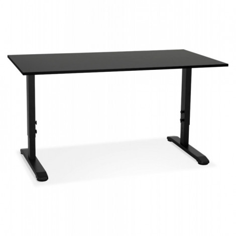 Bureau Hauteur Réglable "Mathew" 160cm Noir|Bureau|Paris Prix