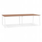 Double Bureau Design "Rosendo" 280cm Blanc & Noyer|Bureau|Paris Prix