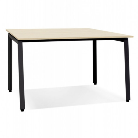 Bureau Bench Double "Rosendo" 140cm Noir & Naturel|Bureau|Paris Prix
