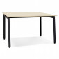 Bureau Bench Double "Rosendo" 160cm Noir & Naturel|Bureau|Paris Prix