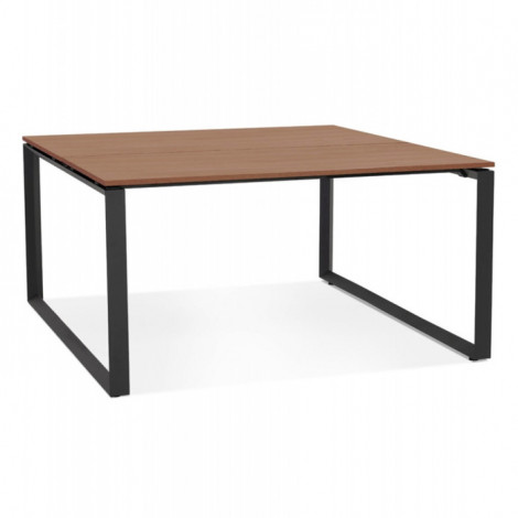 Bureau Bench Design "Dane" 160cm Noir & Noyer|Bureau|Paris Prix