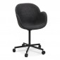 Chaise de Bureau en Tissu "Leah" 85cm Gris Foncé|Chaises et Fauteuils|Paris Prix