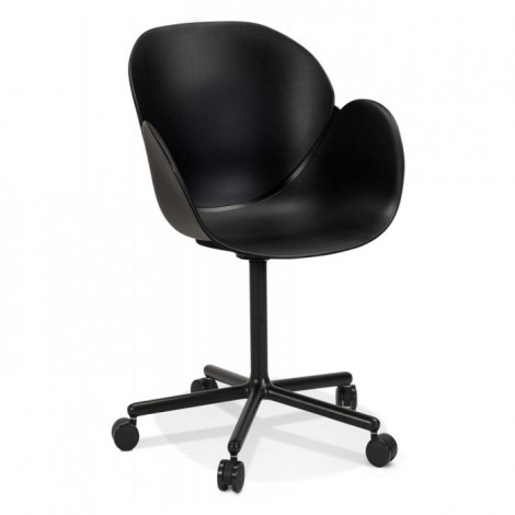 Chaise de Bureau Design "Maritza" 85cm Noir|Chaises et Fauteuils|Paris Prix