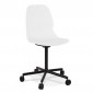 Chaise de Bureau Design "Rachel" 81cm Blanc|Chaises et Fauteuils|Paris Prix