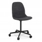 Chaise de Bureau en Tissu "Brandy" 81cm Gris Foncé|Chaises et Fauteuils|Paris Prix