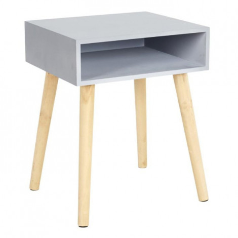 Table de Chevet "Niche" 50cm Gris|Chevet|Paris Prix