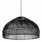 Lampe Suspension en Rotin "Eunice" 60cm Noir|Suspensions|Paris Prix