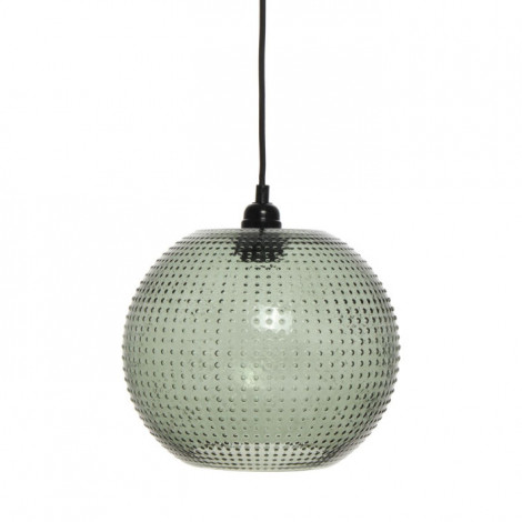 Lampe Suspension en Verre "Saturne" 23cm Vert|Suspensions|Paris Prix