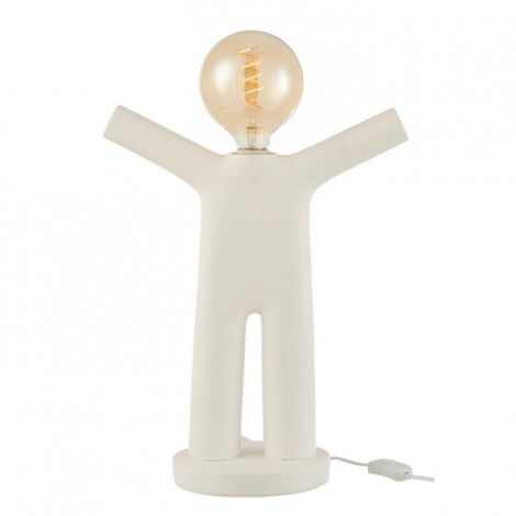 Lampe à Poser Déco "P'tit Maurice" 44cm Blanc|Lampes à poser|Paris Prix