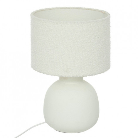 Lampe à Poser Bouclette "Lali" 43cm Blanc|Lampes à poser|Paris Prix