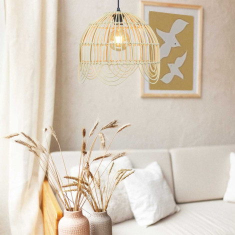 Suspension tendance en rotin naturel- deux dimensions|Suspensions|Lampe Avenue