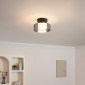 Éclairage mural ou plafond en métal et verre 20 cm - Valdo|Plafonnier|Kosilum