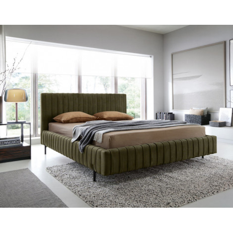 Flavio - lit coffre - 160x200 cm - sommier inclus - en similicuir|Lit Adulte|BestMobilier