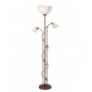 Lampadaire avec liseuse Bluszcz Verre,acier Marron 3 ampoules 176cm|Lampadaire|Luminaire Center