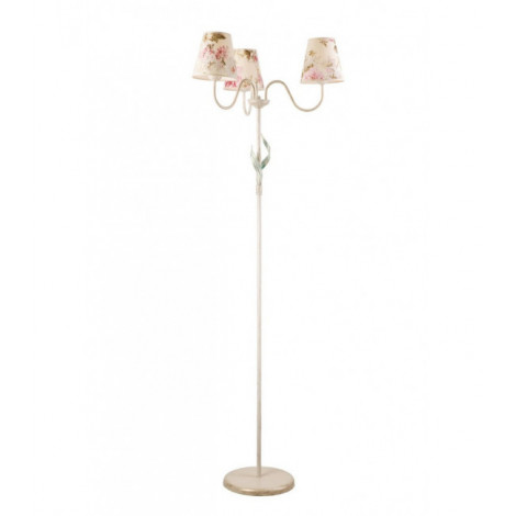 Lampadaire Aleksis Acier,Tissu blanc 3 ampoules 170cm|Lampadaire|Luminaire Center