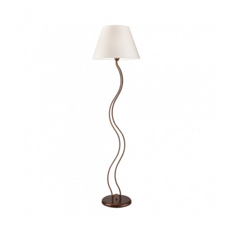 Lampadaire Fabrizio Acier,tissu Marron 1 ampoule 170cm|Lampadaire|Luminaire Center