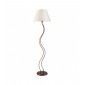 Lampadaire Fabrizio Acier,tissu Marron 1 ampoule 170cm|Lampadaire|Luminaire Center