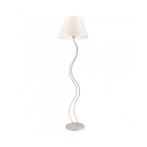 Lampadaire Fabrizio Acier,tissu blanc 1 ampoule 170cm|Lampadaire|Luminaire Center