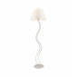 Lampadaire Fabrizio Acier,tissu blanc 1 ampoule 170cm|Lampadaire|Luminaire Center