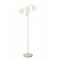 Lampadaire Emilio Verre,acier blanc 2 ampoules 150cm|Lampadaire|Luminaire Center