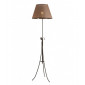 Lampadaire Lorenzo Acier,tissu Marron 1 ampoule 160cm|Lampadaire|Luminaire Center