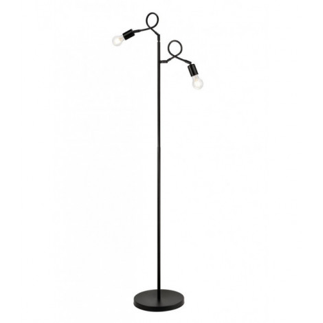 Lampadaire Harry Acier Noir 2 ampoules 165cm|Lampadaire|Luminaire Center