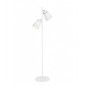 Lampadaire Agustino Bois,acier,tissu blanc 2 ampoules 53cm|Lampadaire|Luminaire Center