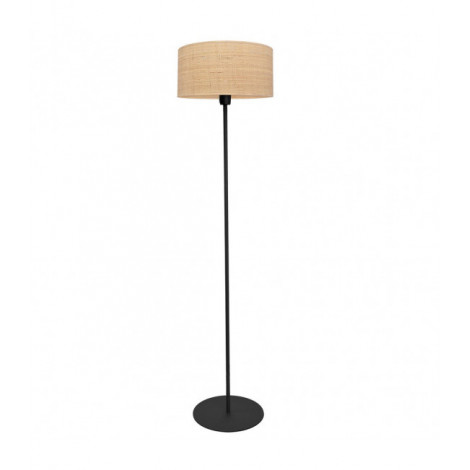 Lampadaire Abba Rotin,fer Rotin noir,naturel 1 ampoule 165cm|Lampadaire|Luminaire Center