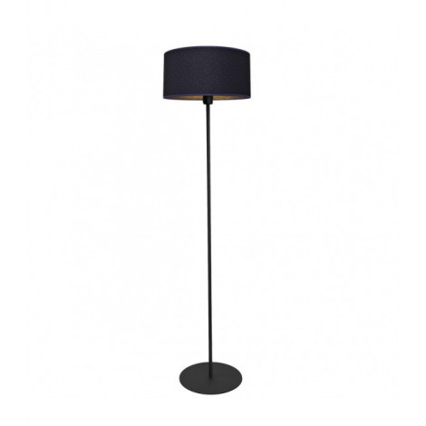 Lampadaire Abba Tissu,Fer Noir,or,bleu foncé 1 ampoule 165cm|Lampadaire|Luminaire Center