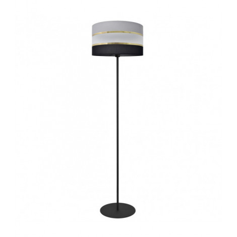 Lampadaire Helen Tissu,Fer Noir,or,gris 1 ampoule 160cm|Lampadaire|Luminaire Center