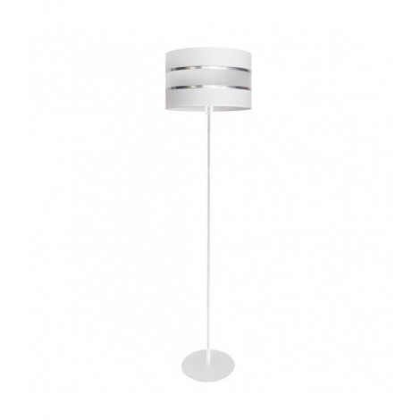 Lampadaire Helen Tissu,Fer Argent, blanc 1 ampoule 160cm|Lampadaire|Luminaire Center