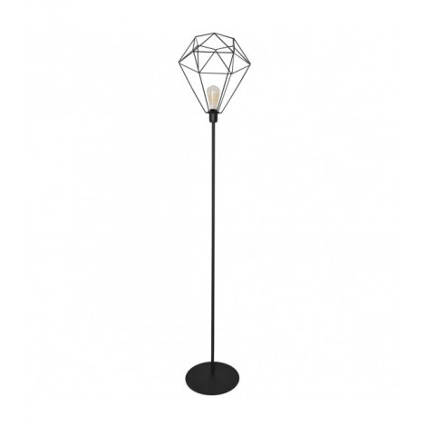 Lampadaire Karo Fer Noir 1 ampoule 170cm|Lampadaire|Luminaire Center