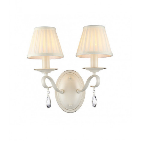 Lampe avec abat jour Brionia Beige 2 ampoules 35cm|Lampes à poser|Luminaire Center