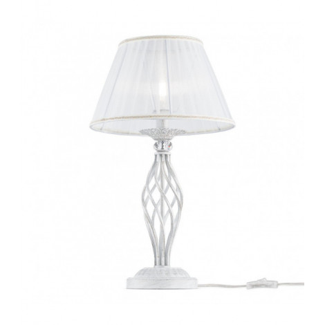 Lampe de table Grace blanc avec de l'or 1 ampoule 56cm|Lampes à poser|Luminaire Center